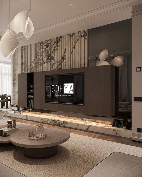 Luxury Small Living Room Design, Tv Console Modern Luxury, Tv Wall Design Luxury Marble, Luxurious Tv Unit Design For Living Room, Tv Panel Design Modern Luxury, Led Panel Design Living Rooms, Big Tv Wall, Living Room Tv Wall Luxury, Living Room Luxury Modern