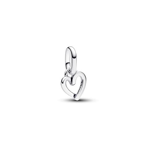 Take self-love to a new level with the Pandora ME Freehand Heart Mini Dangle Charm. Dainty and delicate, this sterling silver charm features a freehand heart outline. Polished on one side with microbeading on the other, the beauty of this piece is all in the details, including its subtle asymmetry and squared profile. Wear this heart charm solo for an understated yet cool look, or use a threader to pair it with your favourite mini dangle charms or medallion charms. Compatible with Pandora ME and Pandora Moments. Hand Hart, Pandora Me, Pandora Jewelry Charms, Charms Pandora, Heart Outline, Pandora Bracelet Charms, Mini Charm, Pandora Silver, Mesh Bracelet