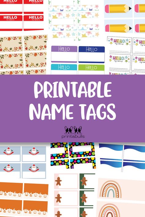 printable name tags Birthday Name Tag, Homemade Name Tags, Desk Name Tag Ideas, Free Printable Name Tags For School, Free Name Tags Printables, Name Tag Design Aesthetic, Printable Name Tags For School, Locker Name Tags Printable Free, Name Tags Printable Templates Back To School