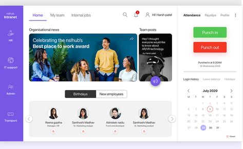 A Unified Intranet Dashboard on Behance Intranet Portal, Paper Sketch, Sketch App, New Employee, Dashboard Design, Pencil And Paper, Ux Web Design, Interaction Design, Design Ui