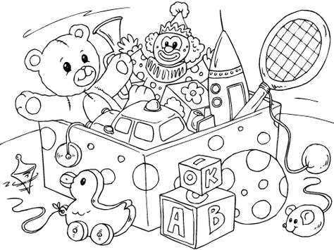 Coloring page toys Toy Story Coloring Pages, Free Coloring Sheets, Detailed Coloring Pages, Coloring Pages For Boys, Kids Imagination, Coloring Pages To Print, Digi Stamps, Cute Coloring Pages, Christmas Coloring Pages