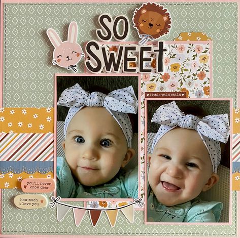 Newborn Scrapbook Layouts, Baby Scrapbook Ideas Layout, Scrapbook Spreads, Scrapbook Baby Book Ideas, Eclipse Photos, Baby Scrapbook Pages, Scrapbooking Layouts Baby, Baby Layouts