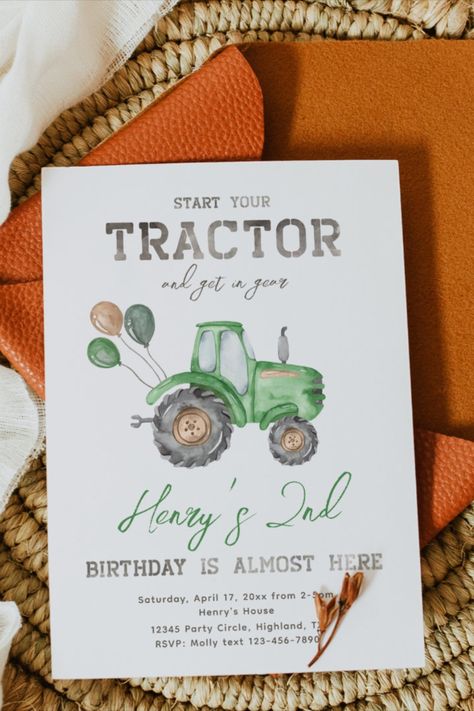 Tractor party decorations