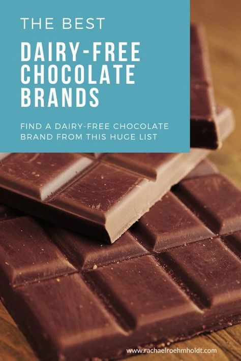 The Best Dairy-free Chocolate Brands Dairy Free Chocolate Candy, Dark Chocolate Brands, Milk Chocolate Recipes, Dairy Free Recipes Dessert, Cacao Recipes, Dairy Free Snacks, Dairy Free Chocolate Chips, Chocolate Oats, Dairy Free Diet