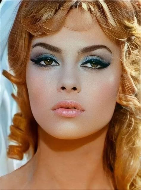 Michelle Mercier, Vintage Makeup Looks, Michele Mercier, Vintage Makeup, Hollywood Star, Mothers Love, Beauty Face, Prom Hair, Wedding Makeup