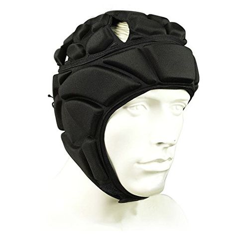 COOLOMG Mens Sport Goalkeeper Adjustable Soccer Goalie Helmet Head Protector Support -- Read more  at the image link.Note:It is affiliate link to Amazon. Football Passion, Sports Games For Kids, Soccer Goalie, Helmet Head, Black Helmet, Pro Scooters, Hip Pads, Soccer Shorts, Flag Football