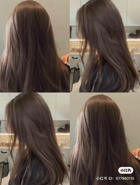 Korean Hair Color, Brown Hair Looks, Brown Hair Inspo, Hair Inspiration Long, Layered Hairstyles, Hairstyles For Layered Hair, Pretty Hair Color, Haircuts Straight Hair, Hair Color And Cut