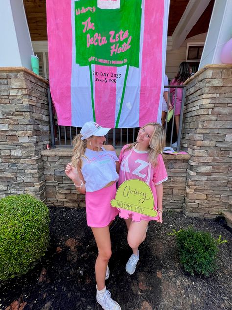 Beverly Hills Bid Day, Hotel Theme, Delta Zeta Sorority, Sorority Bid Day, Bid Day Themes, Beverly Hills Hotel, Delta Zeta, Bid Day, Sorority