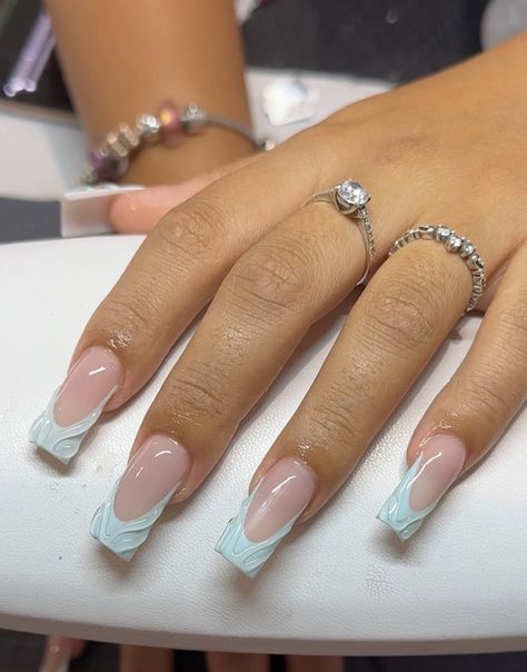 Basic French Tip Nails, French Tip Nails Design, Basic French, Ombre Acrylic Nails, Girly Acrylic Nails, French Tip Acrylic Nails, Classy Acrylic Nails, Short Square Acrylic Nails, Tip Nails