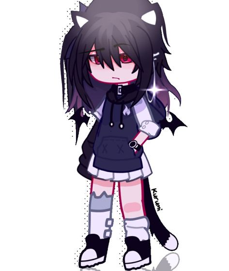 Gacha Hot Outfit Ideas, Gacha Club Hot Outfit Ideas, Gacha Life Tomboy Outfits, Tomboy Gacha Club Outfits, Gacha Tomboy Outfits, Gacha Nebula Oc, Emo Gacha Club Outfits, Gacha Club Oc Girl, Gacha Oc Girl