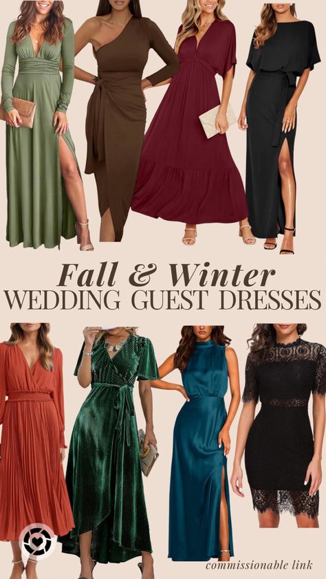 Dresses For Winter Weddings, Fall Wedding Attire, Short Wedding Guest Dresses, Winter Wedding Attire, Cocktail Wedding Attire, Wedding Guest Outfit Ideas, Weddings Elegant, Winter Wedding Guest, Wedding Guest Outfit Winter