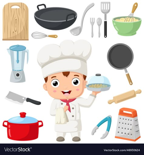 Zanimanja Ljudi, Chef Equipment, Dani Kruha, Art Apps, Flash Card, Png Images, Vector Images, Web Design, Chef