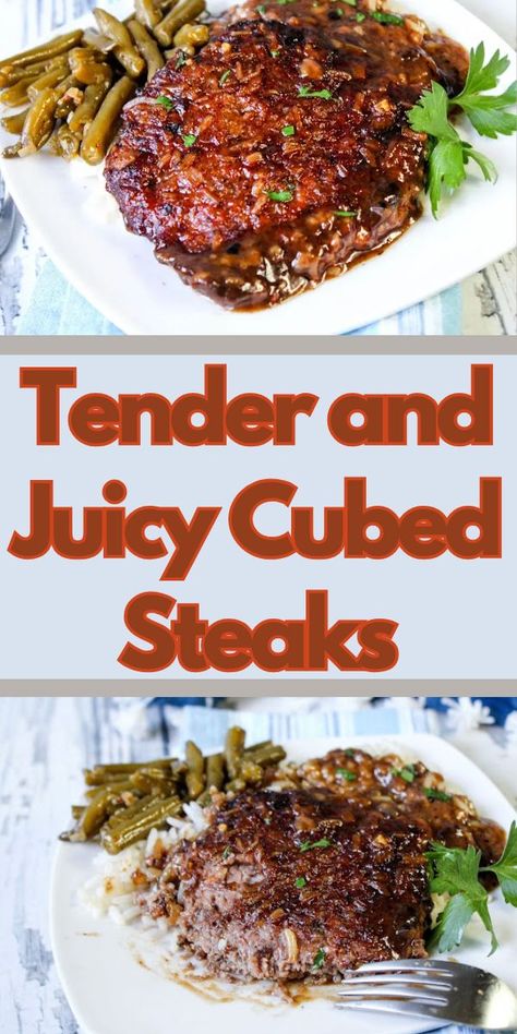 Cubed steak may not win beauty contests, but this dish more than makes up for it with flavor and simplicity. Perfect for busy weeknights, this recipe uses just a handful of pantry staples to create a tender, melt-in-your-mouth steak smothered in a rich, savory gravy. Thanks to the magic of Lipton onion soup mix and a cast-iron skillet, these steaks become a hearty, satisfying meal that pairs wonderfully with mashed potatoes or rice. Tender Cube Steak Recipes, Cubed Steaks, Buffalo Chicken Rolls, Bean And Bacon Soup, Cubed Steak, Standing Rib Roast, Cube Steak Recipes, Lipton Onion Soup Mix, Meat Salad