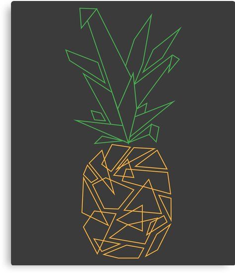 Golden tropical pineapple made in a geometric design. Same design in available in different other colors. • Millions of unique designs by independent artists. Find your thing. Unique Geometric Shapes, Draw Pineapple, Geometric Pineapple Tattoo, Pineapple Tattoo Ideas, Pineapple Line Art, Pineapple Design Art, Pineapple Illustration Design, Pineapple Abstract Art, Pineapple Geometric