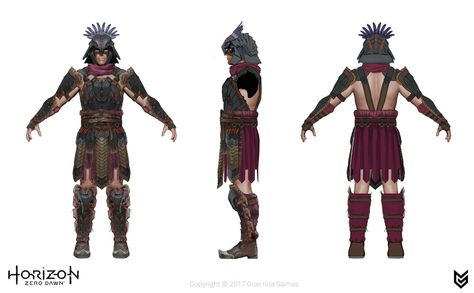 ArtStation - Horizon Zero Dawn Orthographic views., Suzanne Helmigh Armour Inspiration, Story Concepts, Character Classes, Army Design, Character Turnaround, Armor Clothing, Fantasy Concept, Horizon Zero Dawn, Fantasy Story