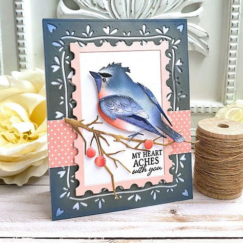 Making Frames, Sympathy Sentiment, Papertrey Ink Cards, Dark Ink, Paper Making, Frame Card, Friends Set, Distress Oxide Ink, Bird Cards