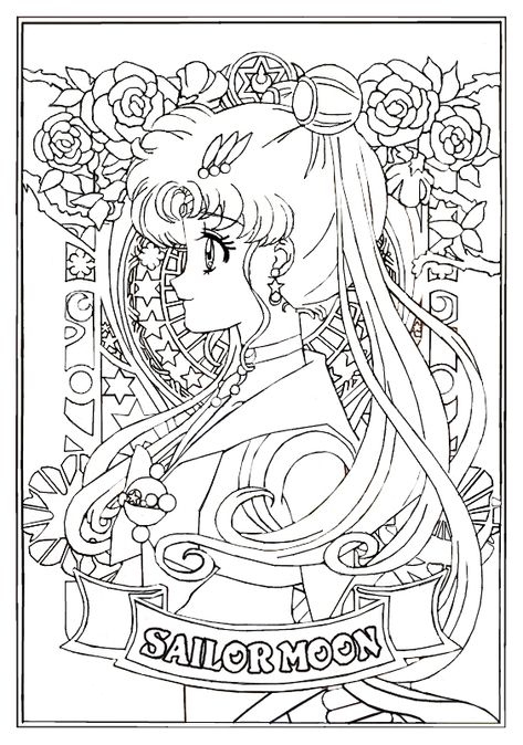 SMC Portraits - SAILOR MOON (the first of series!) by MissLily1990 Sailor Moon Coloring, Sailor Moon Coloring Pages, Illustration For Kids, Moon Coloring Pages, Manga Coloring Book, Detailed Coloring Pages, Sailor Moon Manga, Sailor Moon Wallpaper, Sailor Moon Character