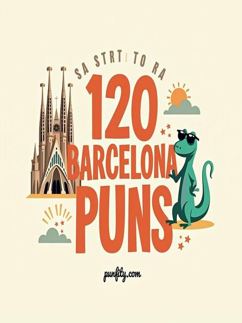 barcelona puns Spanish Puns, Clever Jokes, Travel Humor, Word Play, One Liner, To Laugh, You Funny, Bones Funny, Puns