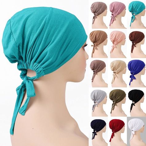 Turban Hijab, Mode Turban, Turban Headwrap, Hijab Scarf, Turban Hat, Casual Cap, Arab Women, Cotton Bottoms, Fabric Bags