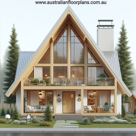 Nordic House Plans, Nordic House Design, Nordic Houses, House Structure Design, Cabin Style Homes, A Frame Cabin Plans, Mountain Home Exterior, Triangle House, Nordic House