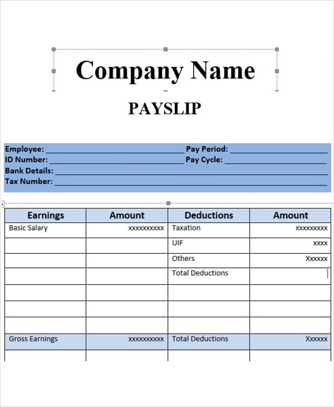 Salary Slip Templates | 20+ MS Word & Excel Formats, Samples & Forms Pay Slip Template Free, Salary Slip Format Word, Payment Slip Format, Salary Slip Format In Excel, Payroll Template Free, Payslip Format, Pay Slip Format, Payslip Template Excel, Pay Slip Template