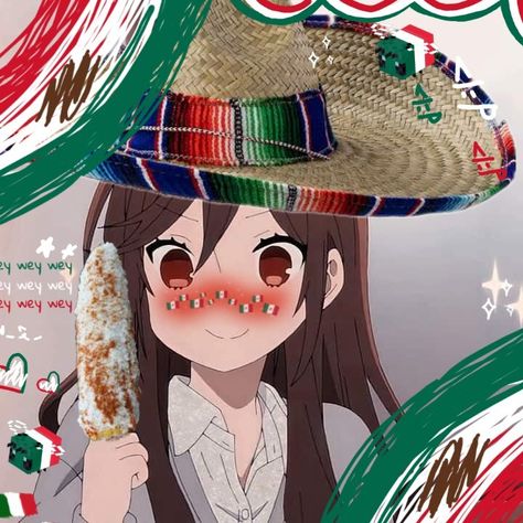 Fotos de perfil de anime, septiembre Anime Mexican, Anime Mexico, Mexican Aesthetic, Kyouko Hori, Latino Art, Anime Icons, Halloween, Memes, Anime