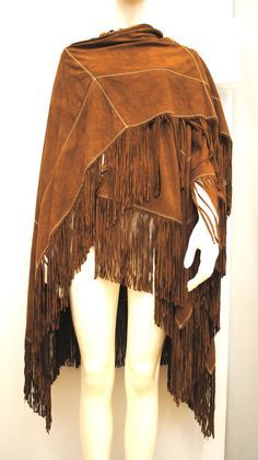 Custom made Leather Ponchos from Gossamer Wings | Styles I Like ... Pagan Clothes, American Indian Clothing, Native Outfits, Pagan Clothing, Cape Fashion, Native American Clothing, Fendi Vintage, American Princess, What To Wear Today