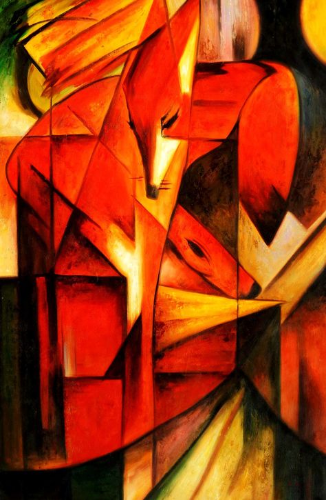 Franz Marc - German Artist German Expressionism Art, Animal Abstract, Art Oil Paintings, Abstract Expressionist Art, Abstract Animal Art, Franz Marc, German Expressionism, Abstract Art Inspiration, German Art