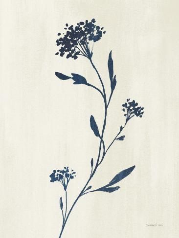 size: 12x9in Art Print: Simple Nature IV Indigo Cream by Danhui Nai : Tattoos For Siblings, Matching Tattoos For Siblings, Blue Rose Tattoos, Cream Art, Brother And Sister Love, Botanical Tattoo, Stylist Tattoos, Real Tattoo, Black Ink Tattoos