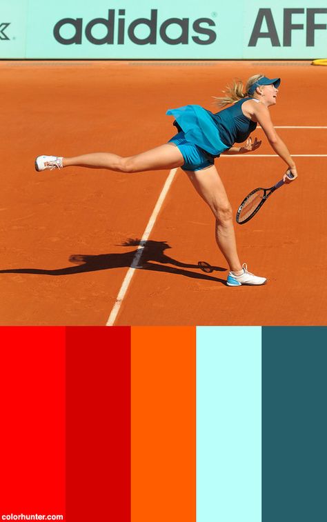 Shadow Color Palette, Shadow Color, Brand Color Palette, Maria Sharapova, Color Scheme, Color Schemes, Color Palette, Adidas, Sports