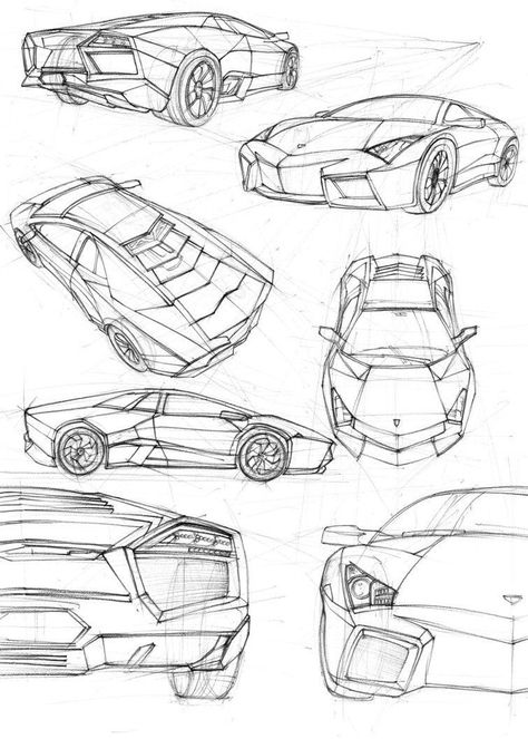 Concept Car Interior, Lamborghini Reventon, Concept Cars Vintage, Future Concept Cars, Cars Drawing, Cool Car Drawings, Industrial Design Sketch, Car Design Sketch, Concept Car Design