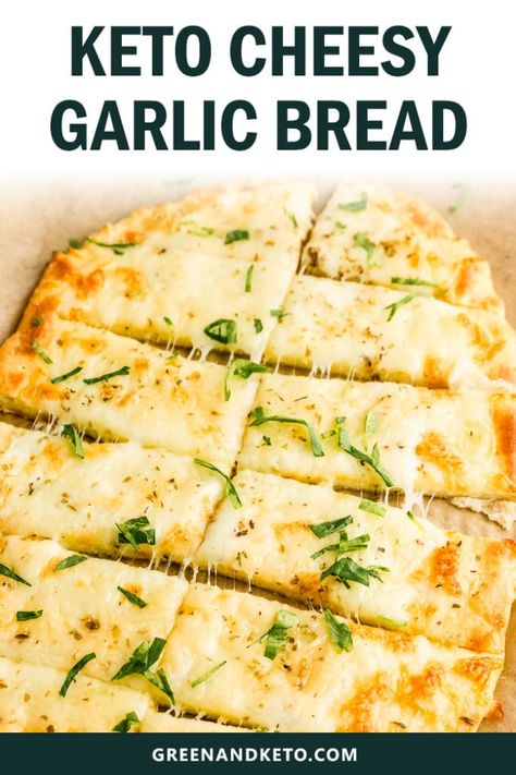 Keto Garlic Bread, Keto Brood, Cheese Garlic Bread, Boiled Egg Diet Plan, Cheesy Garlic Bread, Keto Cheese, Makanan Diet, Keto Recipes Dinner, Breadsticks