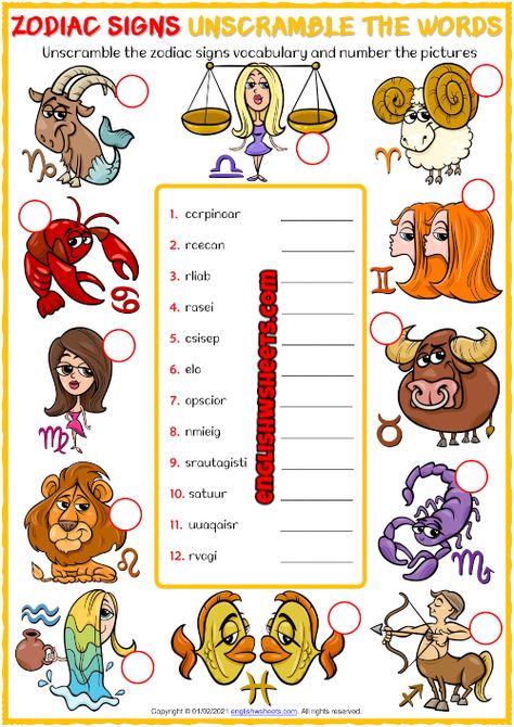 Zodiac Worksheet, Printable Zodiac Signs, Vocabulary Games For Kids, Zodiac Sign Test, Superhero Birthday Party Invitations, Pieces Zodiac, Printable Crossword Puzzles, Words Worksheet, Word Search Puzzles Printables