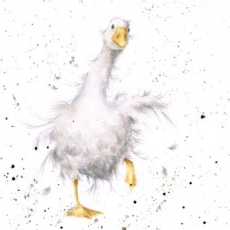 Breakfast Time Greetings Card - Wrendale Designs | Shop4Ducks Wrendale Designs, Watercolour Inspiration, Arte Animal, Breakfast Time, Watercolor Bird, Farm Yard, Watercolor Animals, Pics Art, Whimsical Art