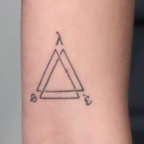 Sophie Turner's hot infinite triangle arm tattoo Infinite Triangle Tattoo, Infinite Triangle, Sophie Turner Tattoo, Trend Tattoos, Best Celebrity Tattoos, Triangle Tattoo Meaning, Triangle Tattoo Design, Game Of Thrones Premiere, Clothes Videos