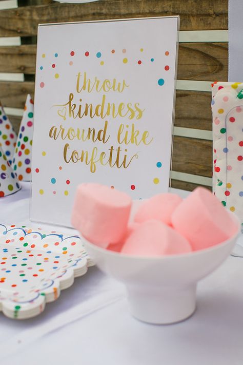 Confetti + Polka Dot Madness themed birthday party via Kara's Party Ideas | KarasPartyIdeas.com (50) Ideas For Birthday Party, Polka Dot Birthday Party, Sprinkles Birthday Party, Confetti Theme, Trampoline Party, Polka Dot Theme, Birthday Party Table Decorations, Confetti Birthday Party, Polka Dot Birthday