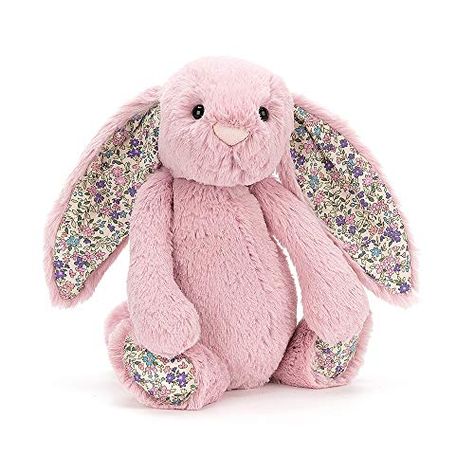 Jellycat Blossom Tulip Bunny Medium Diy Stuffies, Jellycat Bunny, Jelly Cat, Jellycat Stuffed Animals, Bunny Soft Toy, Flower Ear, Pink Fur, Pink Bunny, New Game