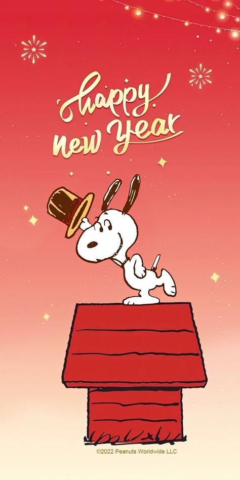 Snoopy Happy New Year, Snoopy New Year, Goodnight Snoopy, Peanuts Wallpaper, Snoopy Tattoo, Year Wallpaper, Snoopy Comics, Love Is Cartoon, Happy New Year Wallpaper