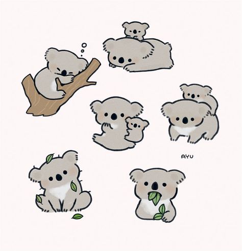 αyu on Twitter: "🐨👐😌💕… " Koala Tattoo, Koala Drawing, Koala Illustration, Speed Draw, Kawaii Panda, Animal Doodles, Animal Embroidery Designs, Creature Drawings, Animal Embroidery