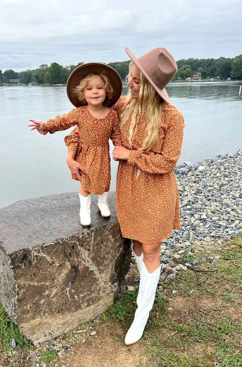 Now you can match your little one in these amazing matching Mommy and me Dresses! Toddler Mom Outfits, Mom And Baby Matching Outfits, Matching Baby Outfits, Mommy And Daughter Outfits, Matching Mommy Daughter Outfits, Summer Autumn Outfit, Mom And Baby Outfits, Adult Dress, Mommy Daughter Outfits