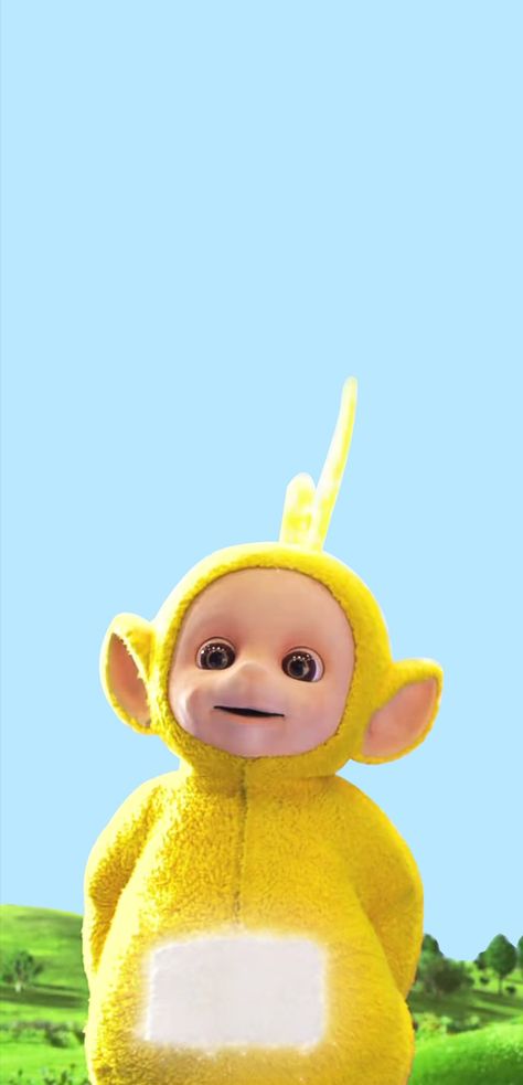 La La Teletubby, Teletubbies Wallpaper Iphone, Teletubbies Profile Picture, Teletubbies Pfp, Teletubbies Cute, Cute Teletubbies, Teletubbies Wallpaper, Yellow Teletubby, Teletubbies Funny