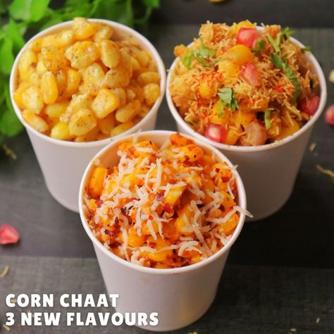 Best Sweet Corn Recipe, Corn Chat Recipes, 2min Snacks, Corn Chaat, Boil Sweet Corn, Masala Corn, Chats Recipe, Boiled Corn, Healthy Indian Recipes