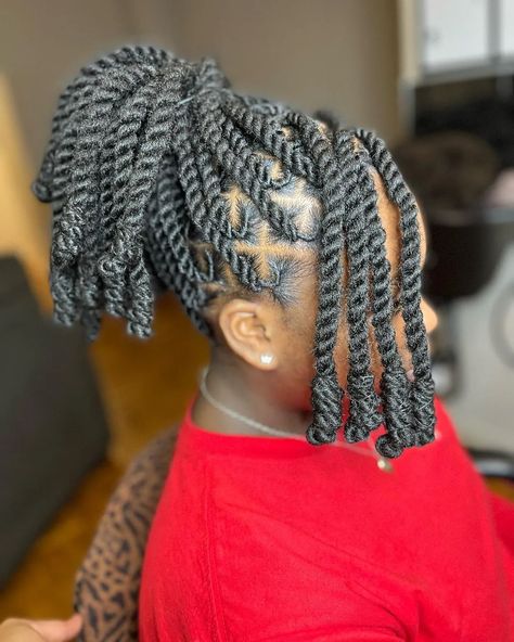 Twist For Kids, Wedding Locs, Twist Locs, Cuban Twist, Invisible Locs, Cuban Twist Hair, Sleek Braided Ponytail, Skunk Hair, Coloring Images