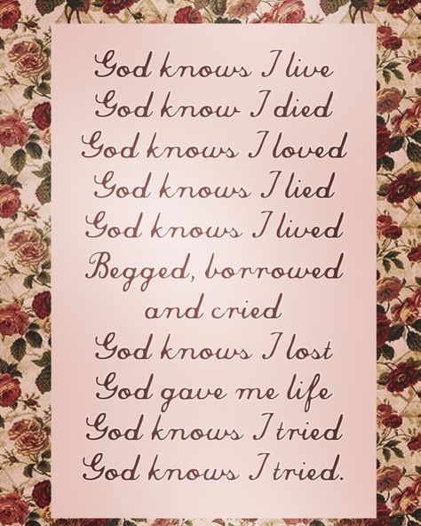 God knows I tried lyrics. #lanadelrey #queenlana #godknowsitried God Knows I Tried, Music Tattoo Ideas, Lana Del Rey Outfits, Music Tattoo Sleeves, Festival Quotes, Space Music, Trendy Music, Lyrics To Live By, Lana Del Rey Lyrics