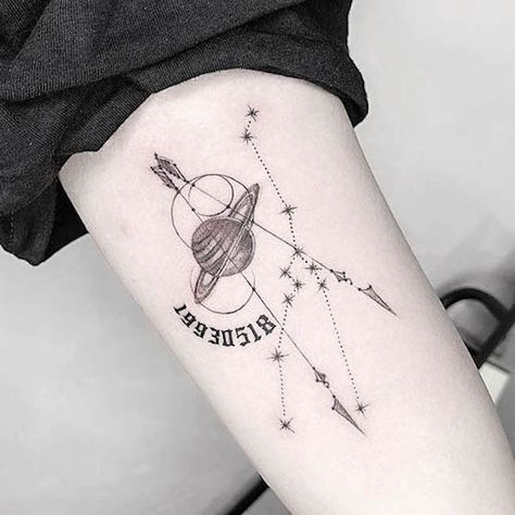 52 Gorgeous Taurus Tattoos with Meaning - Our Mindful Life Dragon Constellation, Star Constellation Tattoo, Venus Tattoo, Bull Skull Tattoos, Taurus Constellation Tattoo, Taurus Tattoo, Our Mindful Life, Floral Thigh Tattoos, Small Girly Tattoos