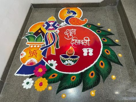 https://youtu.be/7SrGMy_VKVM Design For Diwali Rangoli, Rangoli Designs For Roop Chaudas, Beautiful Diwali Rangoli Designs Latest, G20 Rangoli Design, Big Rangoli For Diwali Festivals, Latest Rangoli Design For Diwali, Rangoli Designs Latest Big Size, Rangoli Big Designs Latest, Burada Rangoli Designs