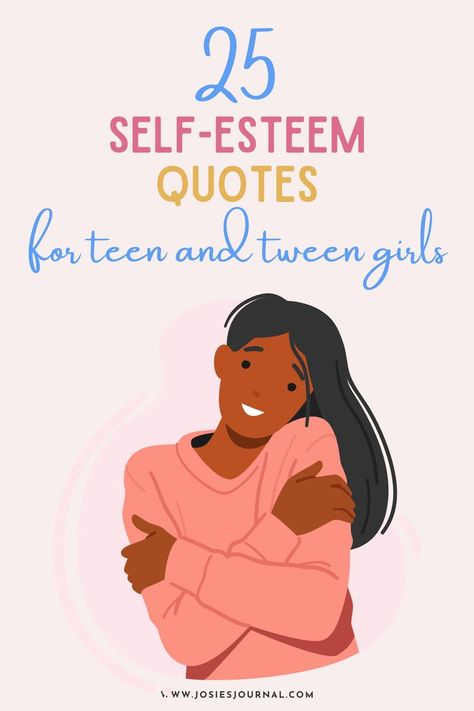 self esteem Self Confidence Poems, Self Esteem Activities For Teenagers, Teen Affirmations, Teenage Daughter Humor, Quotes For Teens Girls, Teenage Daughter Quotes, Daughter Quotes Funny, Confidence Boosting Quotes, Confidence Building Activities