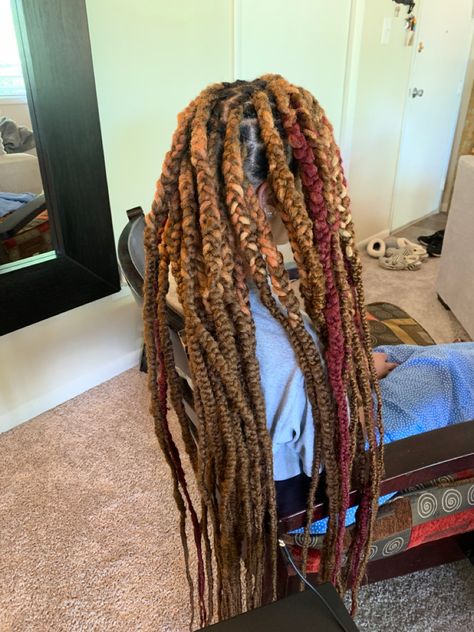 Knotless Over Locs, Knotless Braids Over Locs, Braids Over Locs, Healthy Hair Care, Knotless Braids, Natural Hair Braids, Hair Braids, Locs Hairstyles, Cute Art Styles