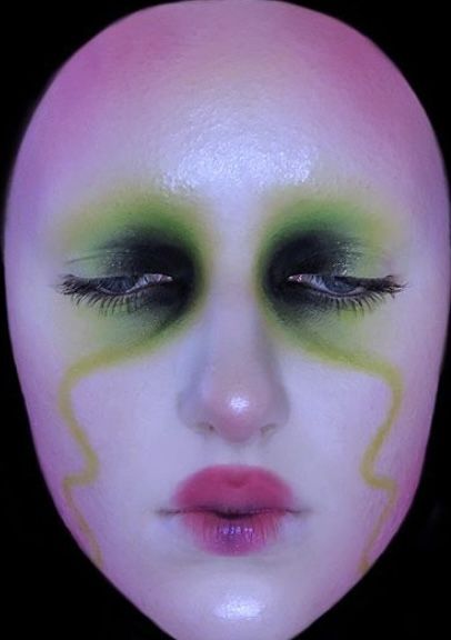 Alien Makeup, Funky Makeup, Drag Make-up, Face Art Makeup, Drag Makeup, Swag Makeup, Ethereal Makeup, Green Makeup, Dope Makeup