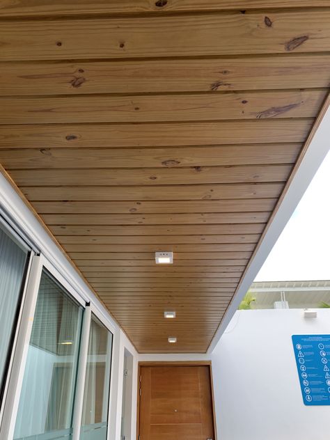 Beadboard On Ceiling, Balcony Ceiling, Pvc Ceiling Design, Beadboard Ceiling, Pvc Ceiling, Tv Unit, Ceiling Design, Balcony, Blinds